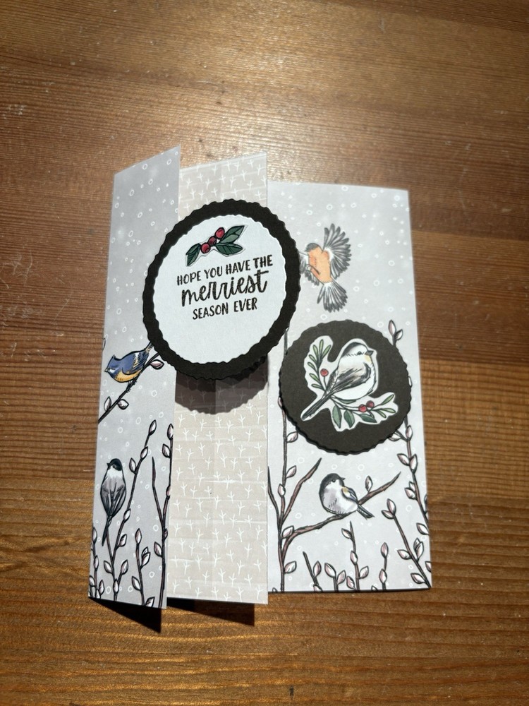 Locking Front Christmas Card Stampin' Up! with Envelope