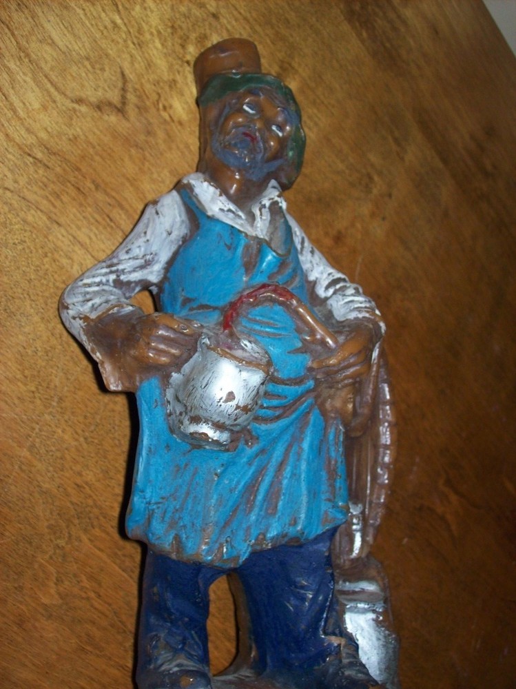 Vintage Bartender Keg Pourer Bar SOLID CARVED Candle