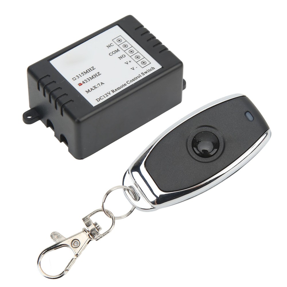 DC12V Remote Control Switch Battery Disconnect Switch Single Button 7A