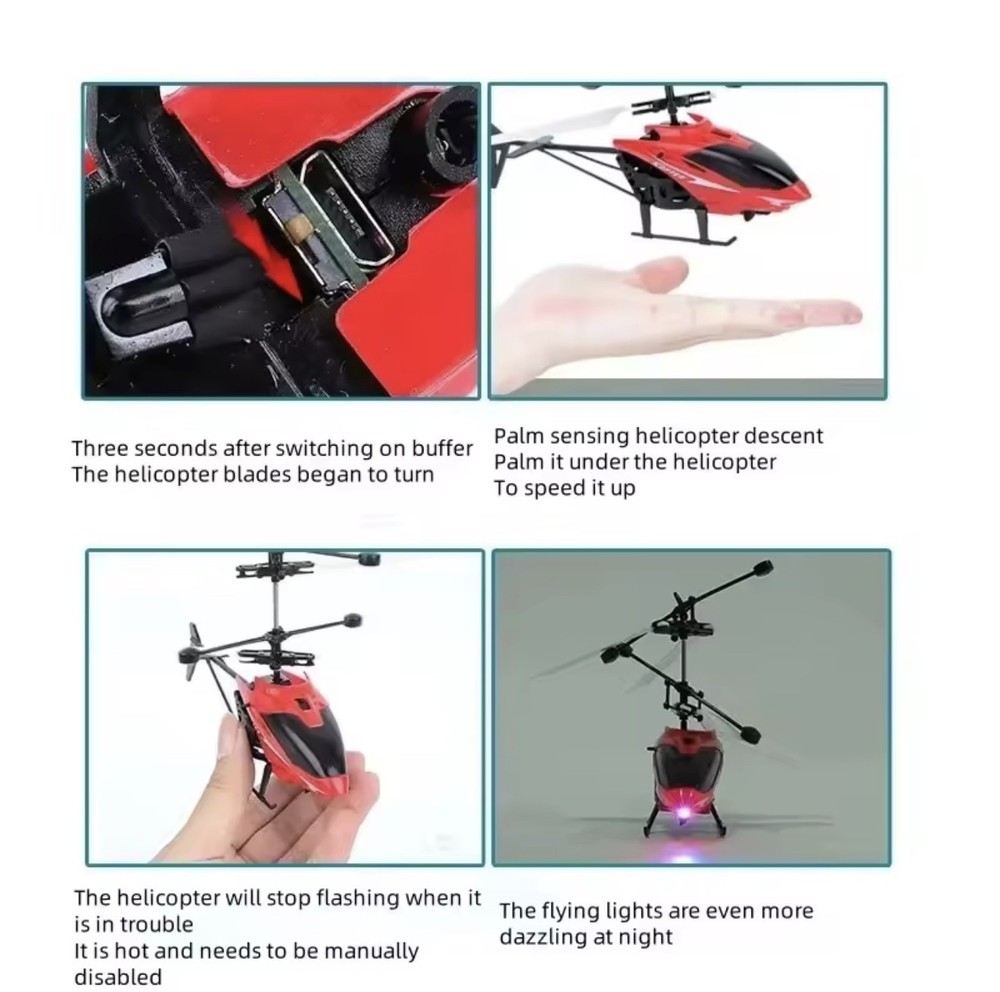 Rechargeable Mini Rc Drone Remote Safe Fall-resistant Rc Helicopters Drone Child