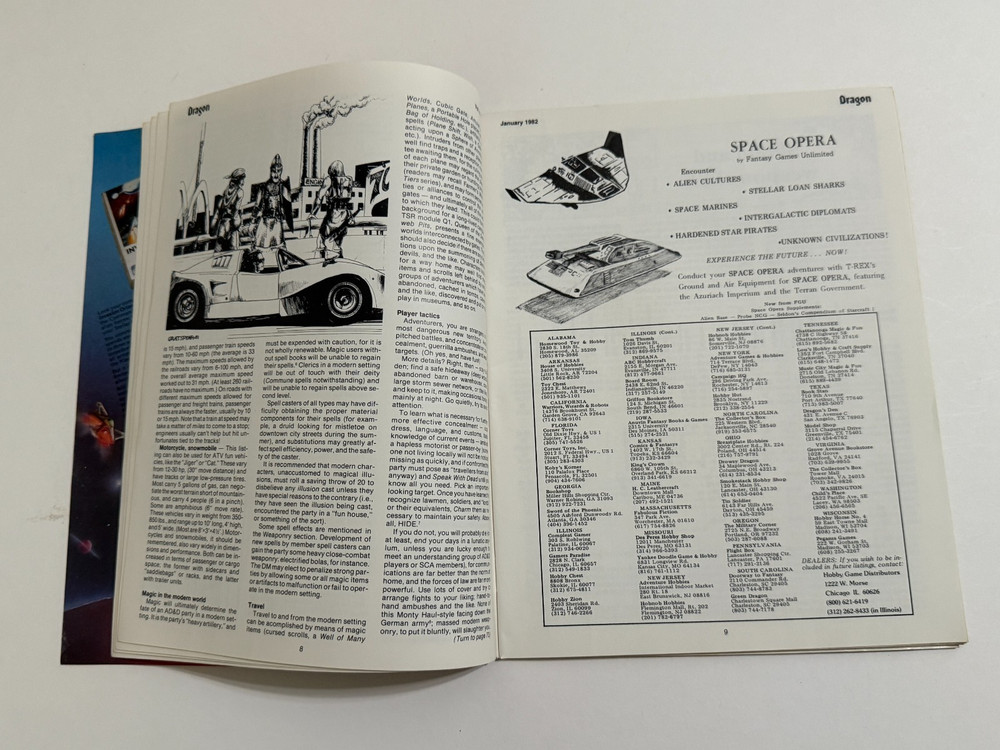 Dragon Magazine Issue #57 January 1982 TSR, RPG, D&D
