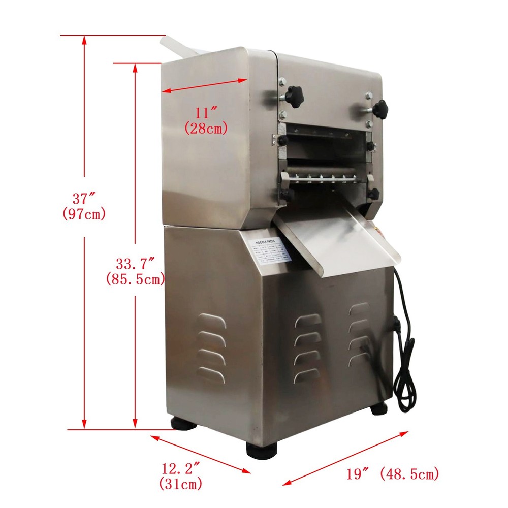 Used! Dough Sheet Roller Noodles Maker with 1.5mm Cutter 11.4" Width Roller