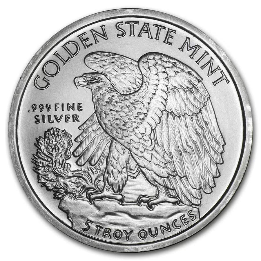 Silver - 5 oz Walking Liberty Round