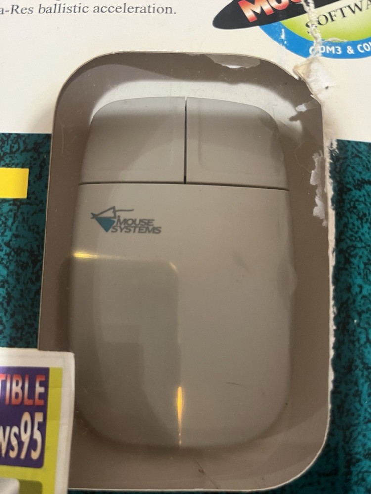 1993 High Resolution Serial Mouse Systems For IBM PC XT New Sealed