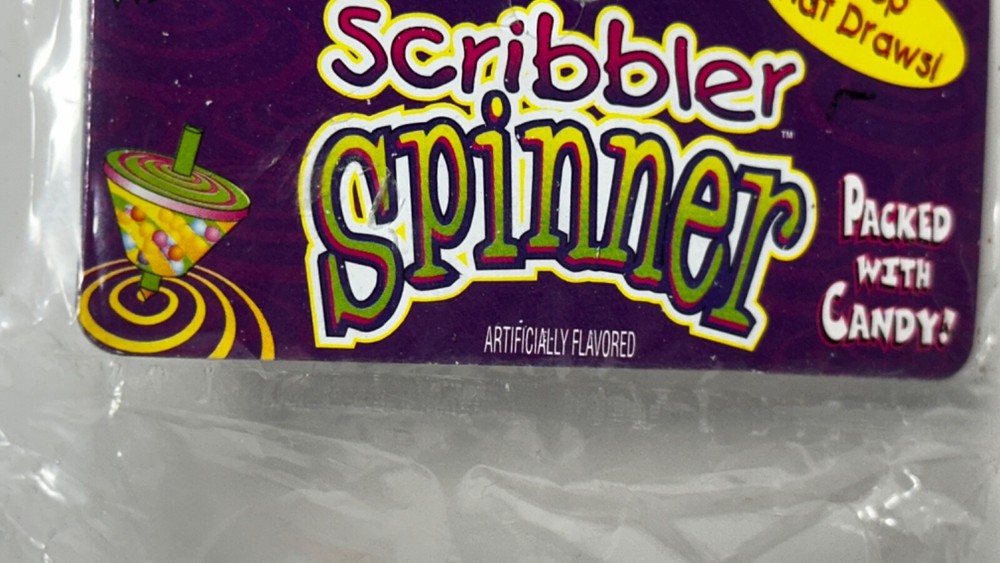 Scribbler Spinner Top by Bee Candy that Draws Mint & Full 1998