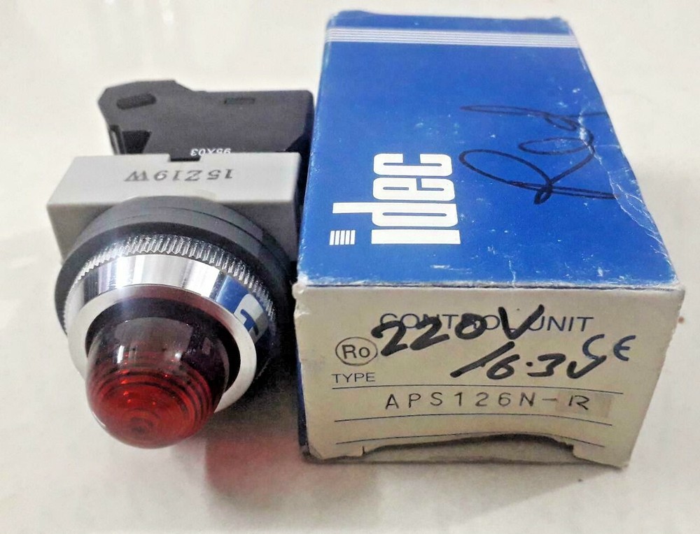 IDEC APS126N-R Red Pilot Light Control Unit 2 pcs NEW