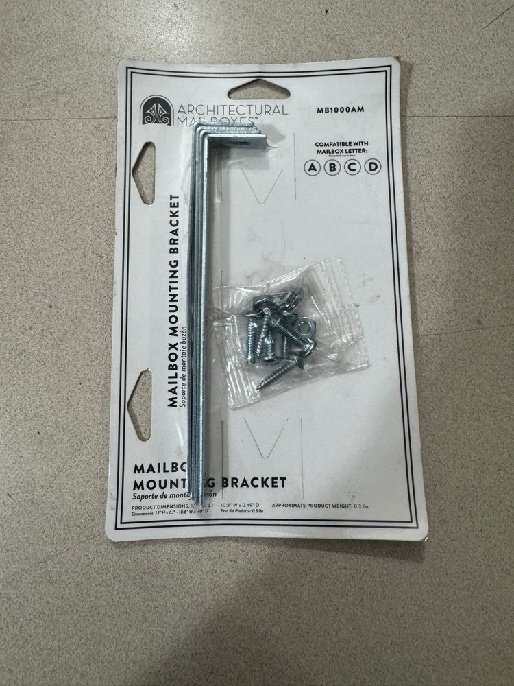 Architectural Mailboxes Mailbox Mounting Bracket MB1000AM