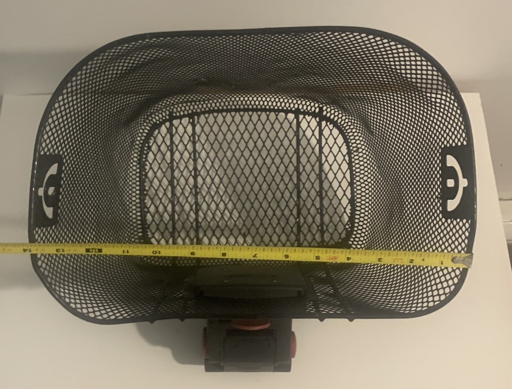 Sunlite Quick Release Black Wire Mesh Bicycle Basket