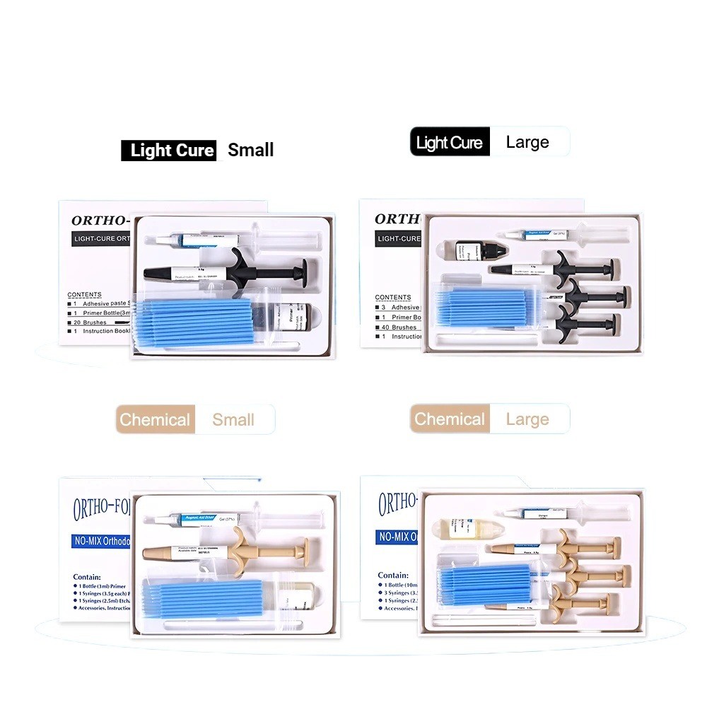 Dental Orthodontic Bonding Bracket Light Cure Adhesive Light Cure Composite Kit
