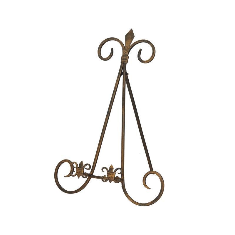 Gold Metal Tabletop Easel Foldable Rustic Decorative Stand Indoor Display New