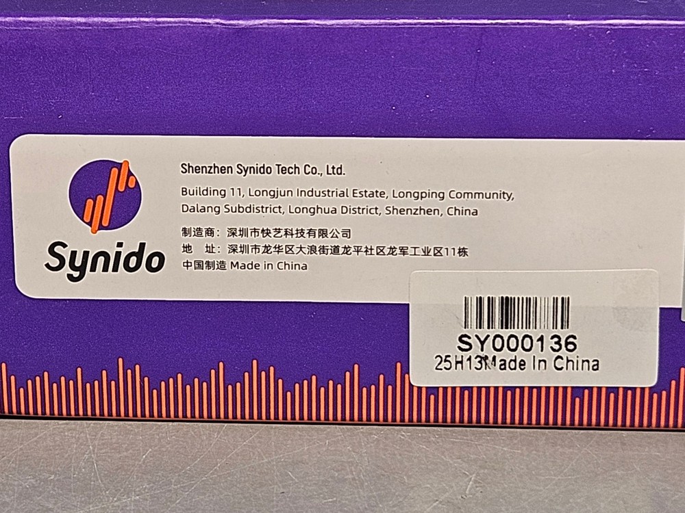 Synido LiveMix Soloo Audio Interface - Audio Recording - Grey - New in Open Box