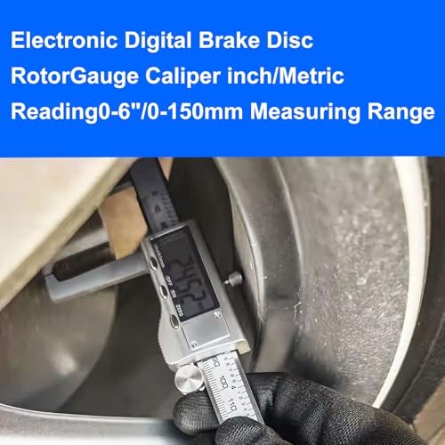 Disc Brake Rotor Micrometer,Digital Caliper Measuring Tool for Disc 6 INCH