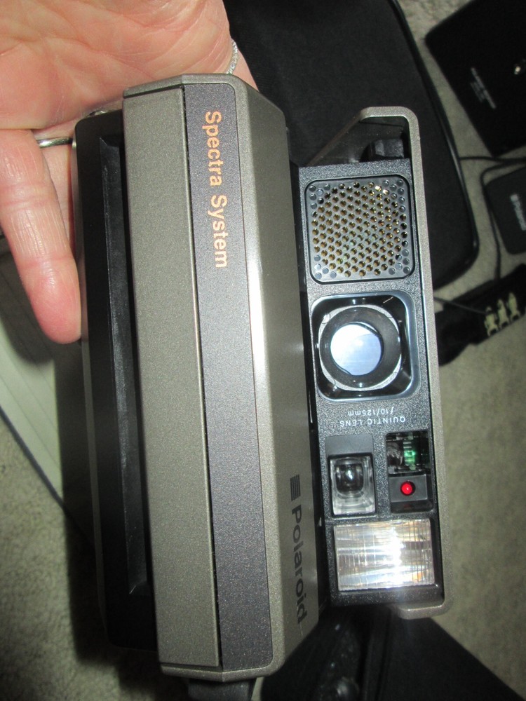 Polaroid Spectra System Camera + Filter Lens w/Bag + Receiver 7030 + Transmitter