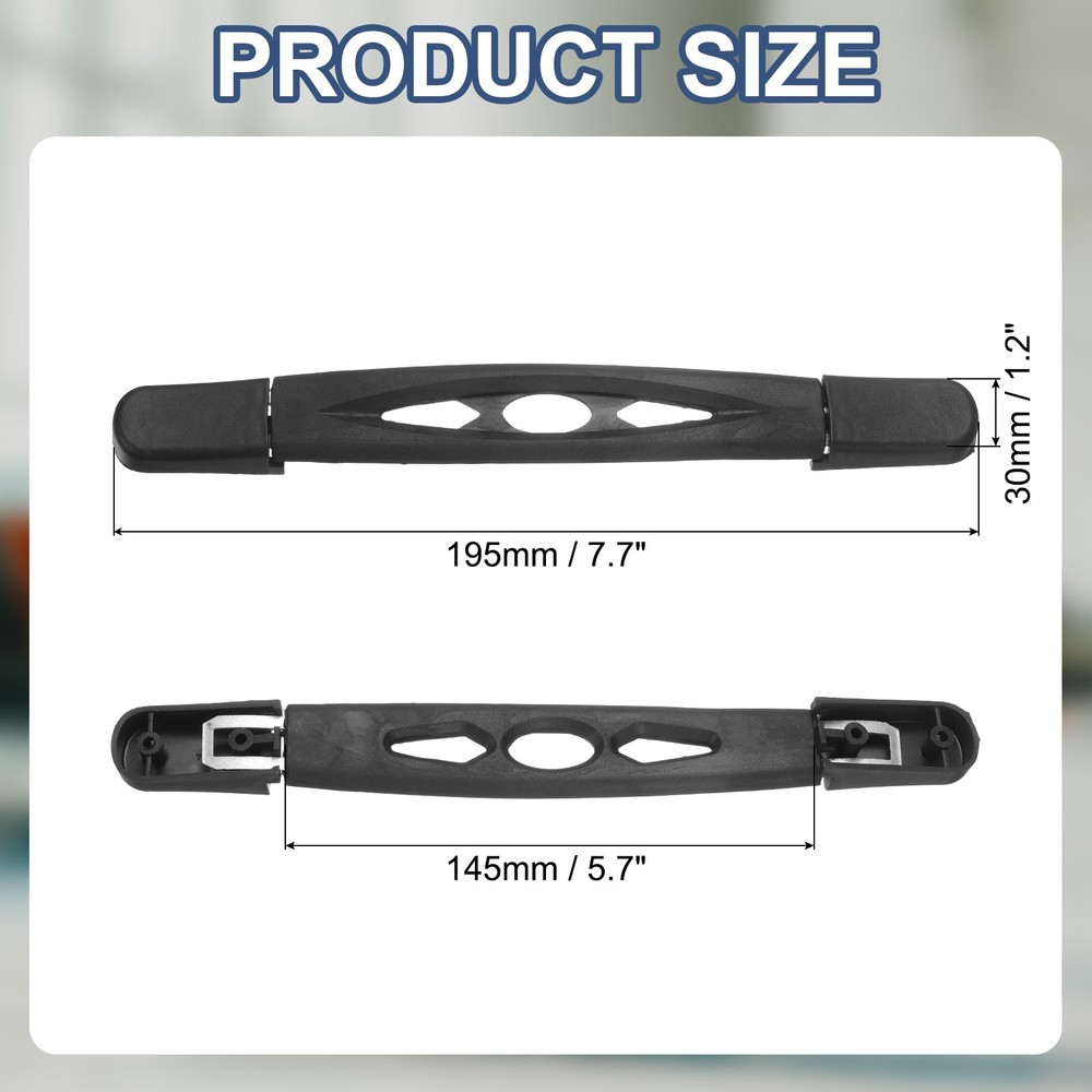 Luggage Handle 7.68" x 1.18" (L x W) Plastic Pull Handle Grip Replacement Black