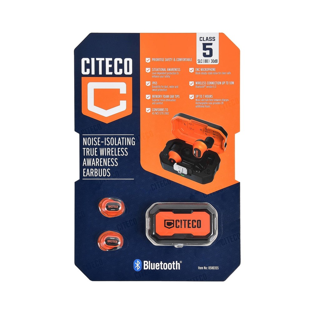 Citeco Noise Isolating True Wireless Awareness Earbuds