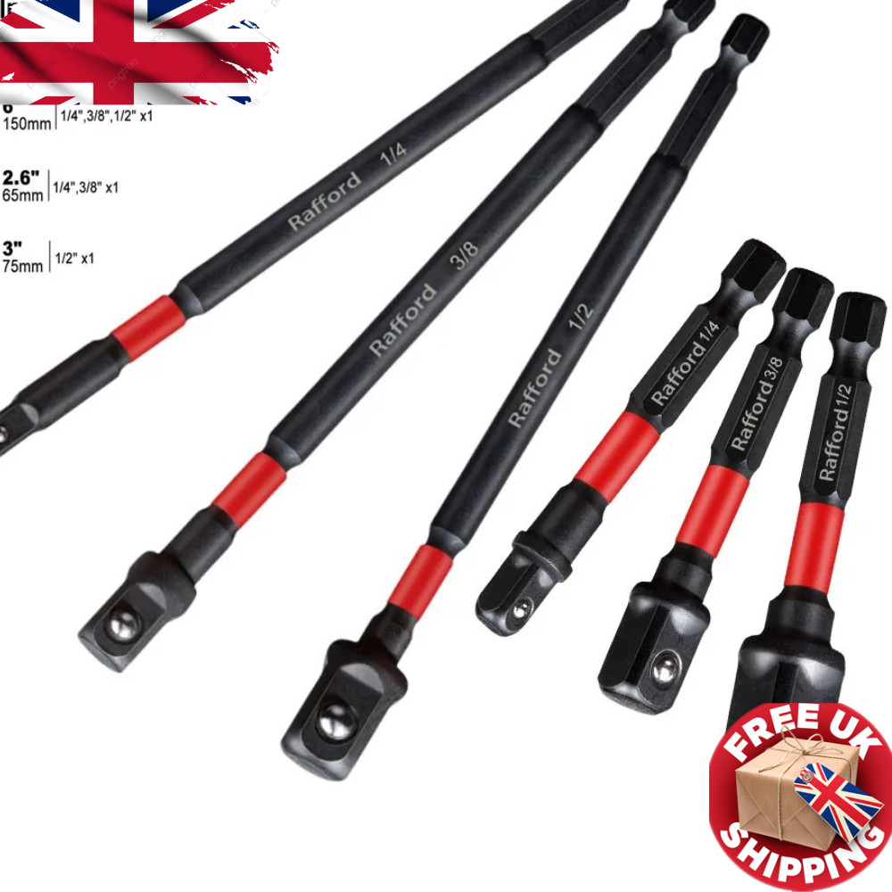 6Pcs Impact Socket Adapter Set