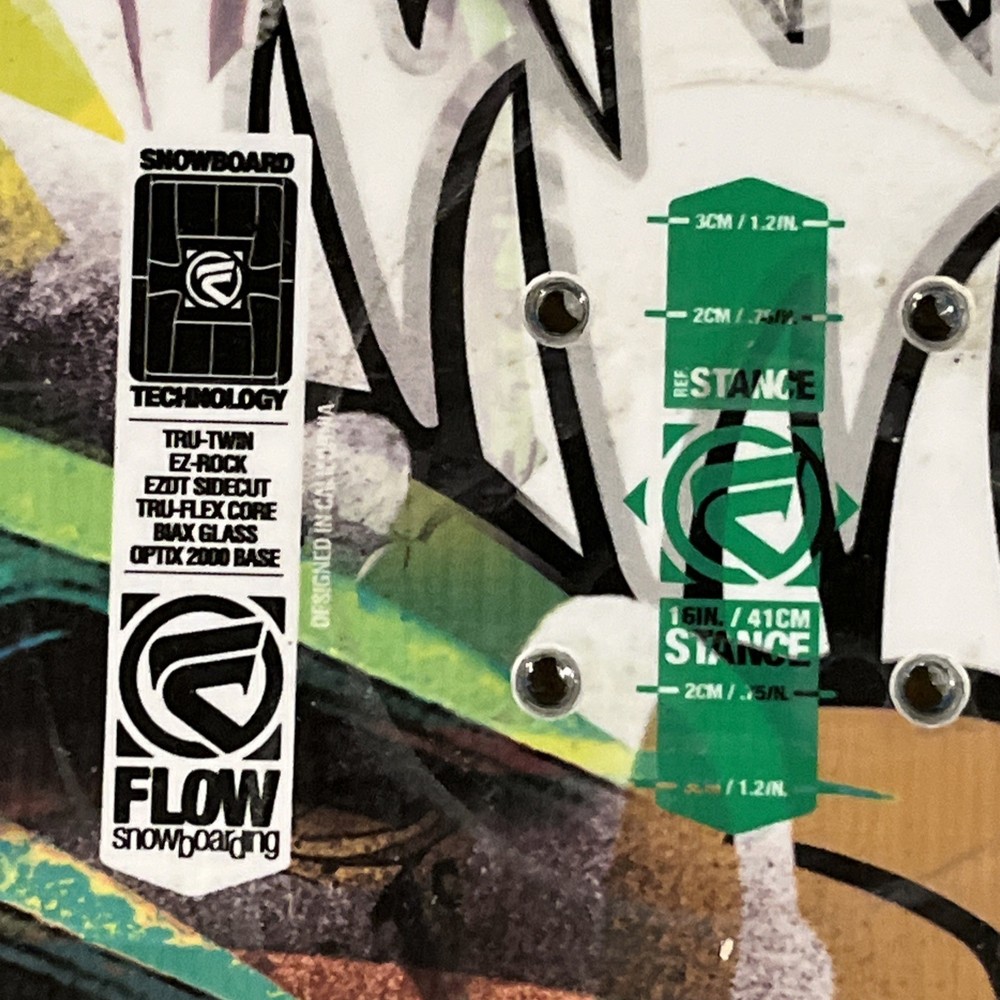 FLOW 135 Snowboard Without Flow Bindings Ref Stance Optix 2000 Base