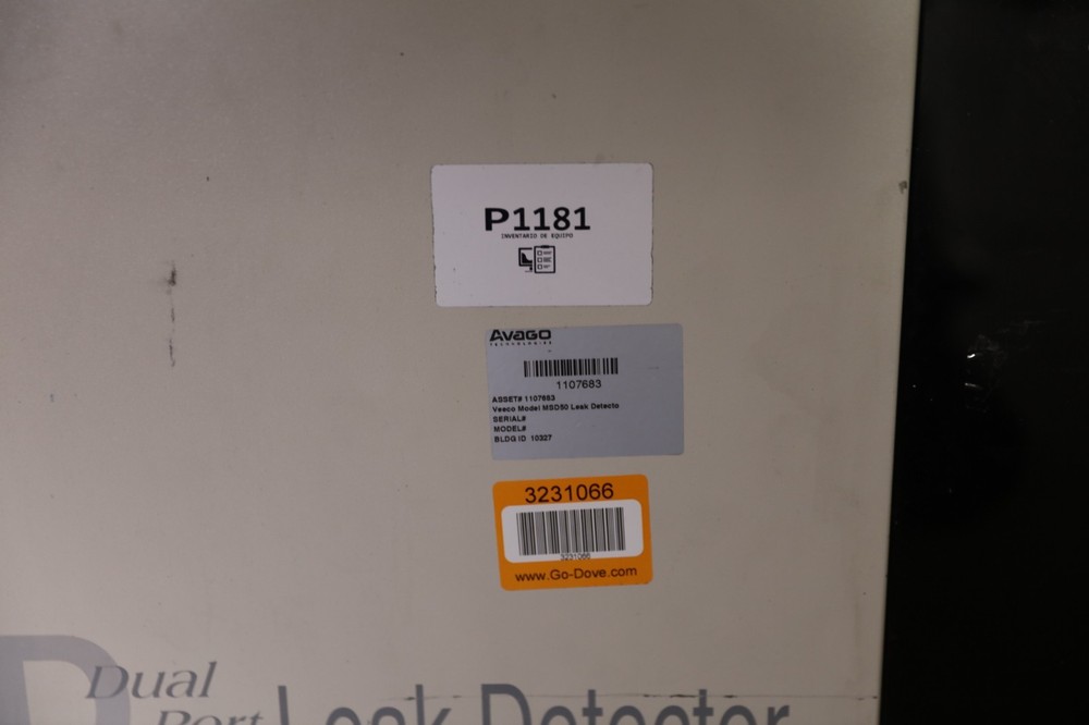 Veeco / Vacuum Instruments Corp MS50 Leak Detector As Is
