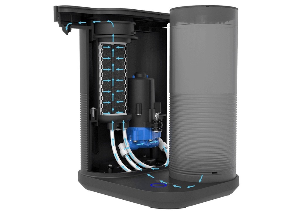 Aquasana Clean Water Machine Countertop Water Filter Plastic Black Gray