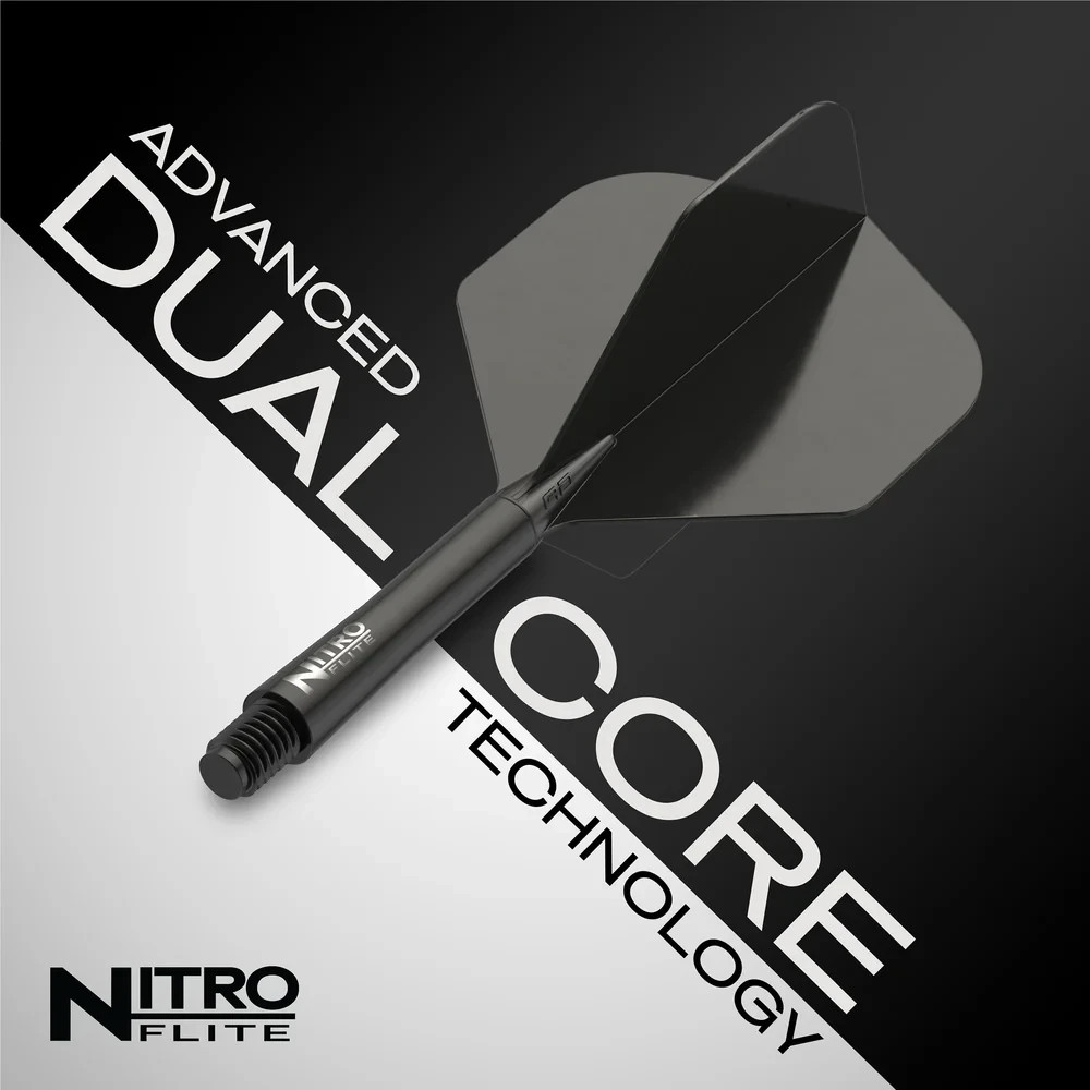 Red Dragon Nitro Flite Solid Black and Black