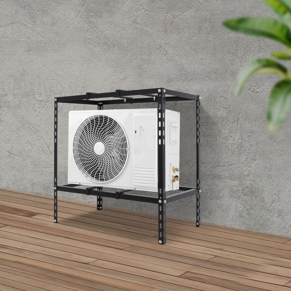 Air Conditioner Unit Support Bracket Black Stand Bracket Split Ground Bracket US