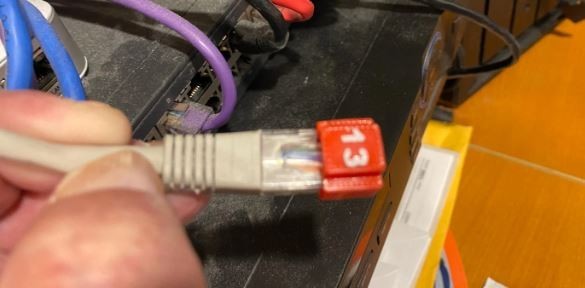 3D Printed Numbered Ethernet Port Tags: Network Switch Labels -easy switch swaps