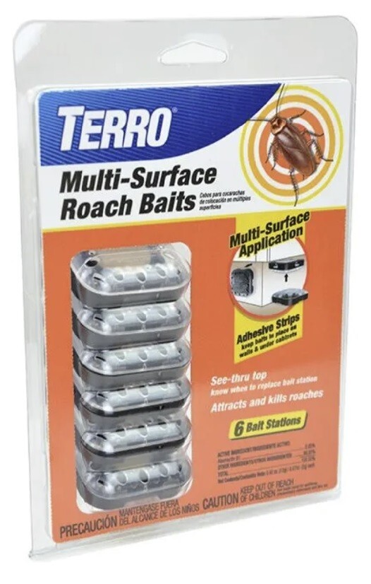 Terro T500 6 Count Multi Surface Roach Baits - Pack of 3