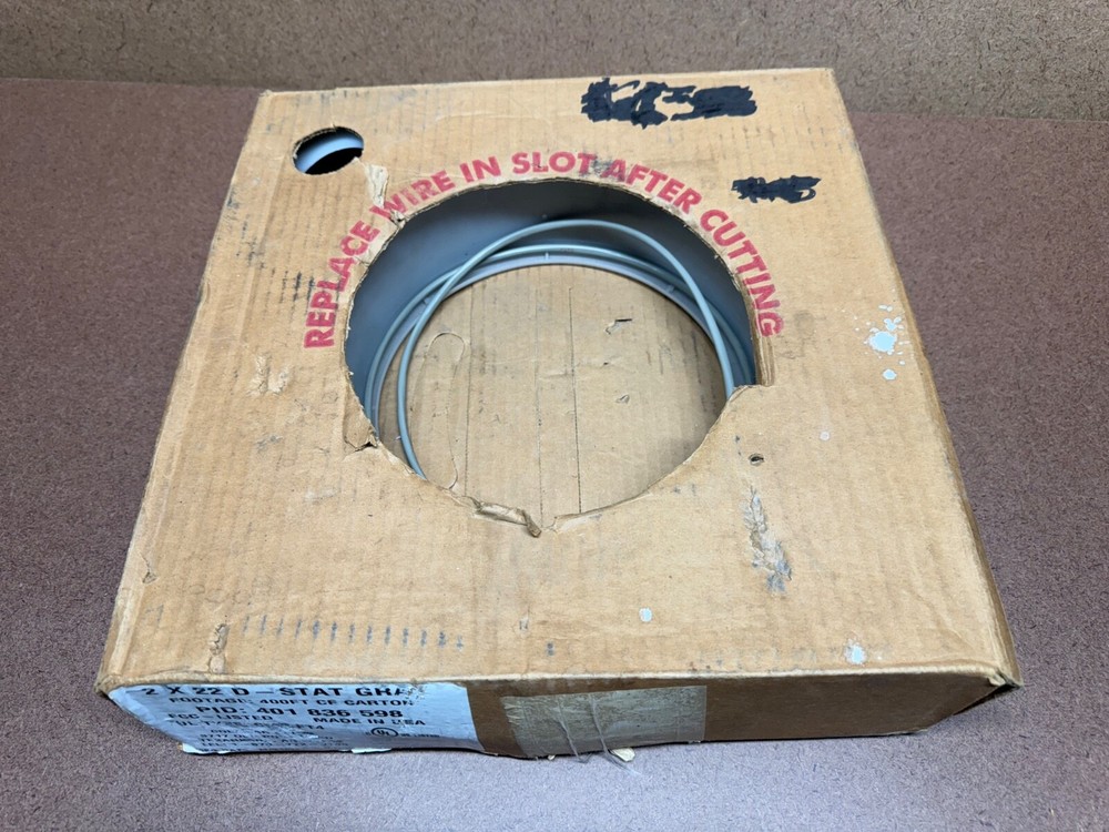 Vintage Phone Cable 2 X 22 D- STAT GRA