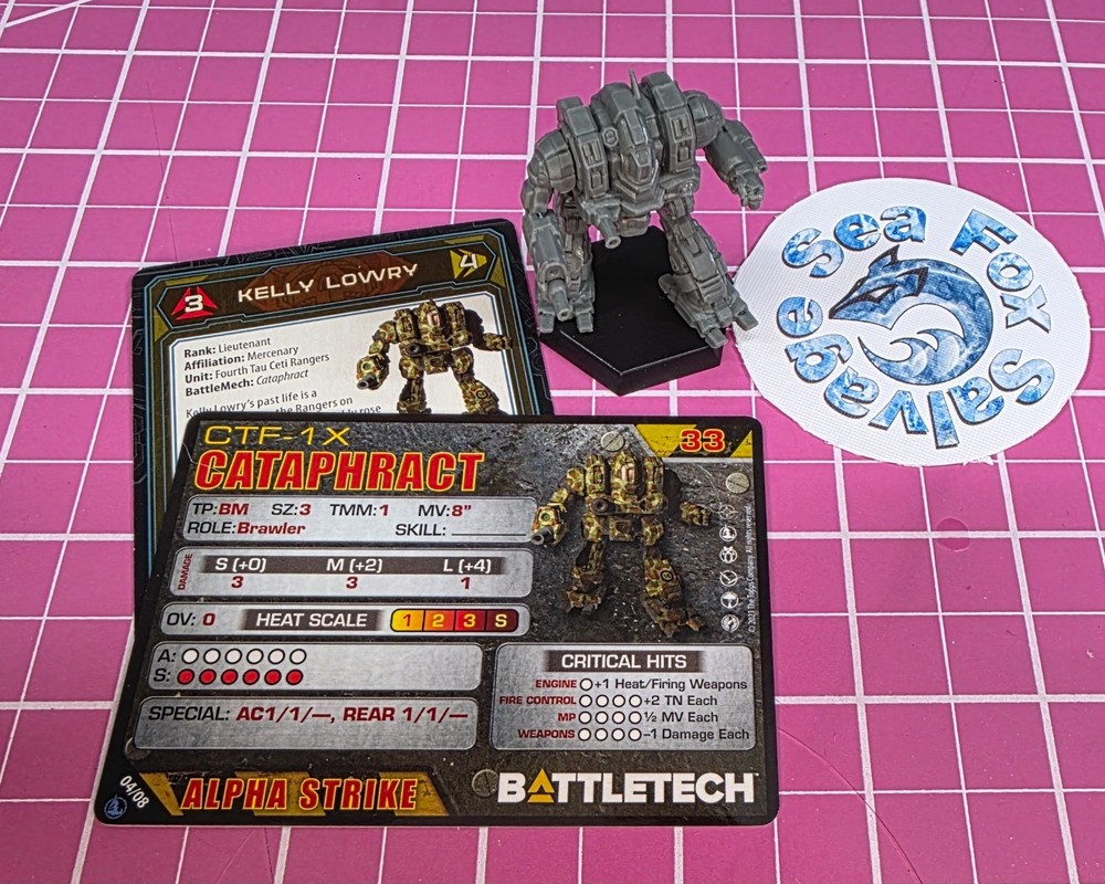 BattleTech Cataphract Mech  -- Inner Sphere Heavy Battle Lance + Cards