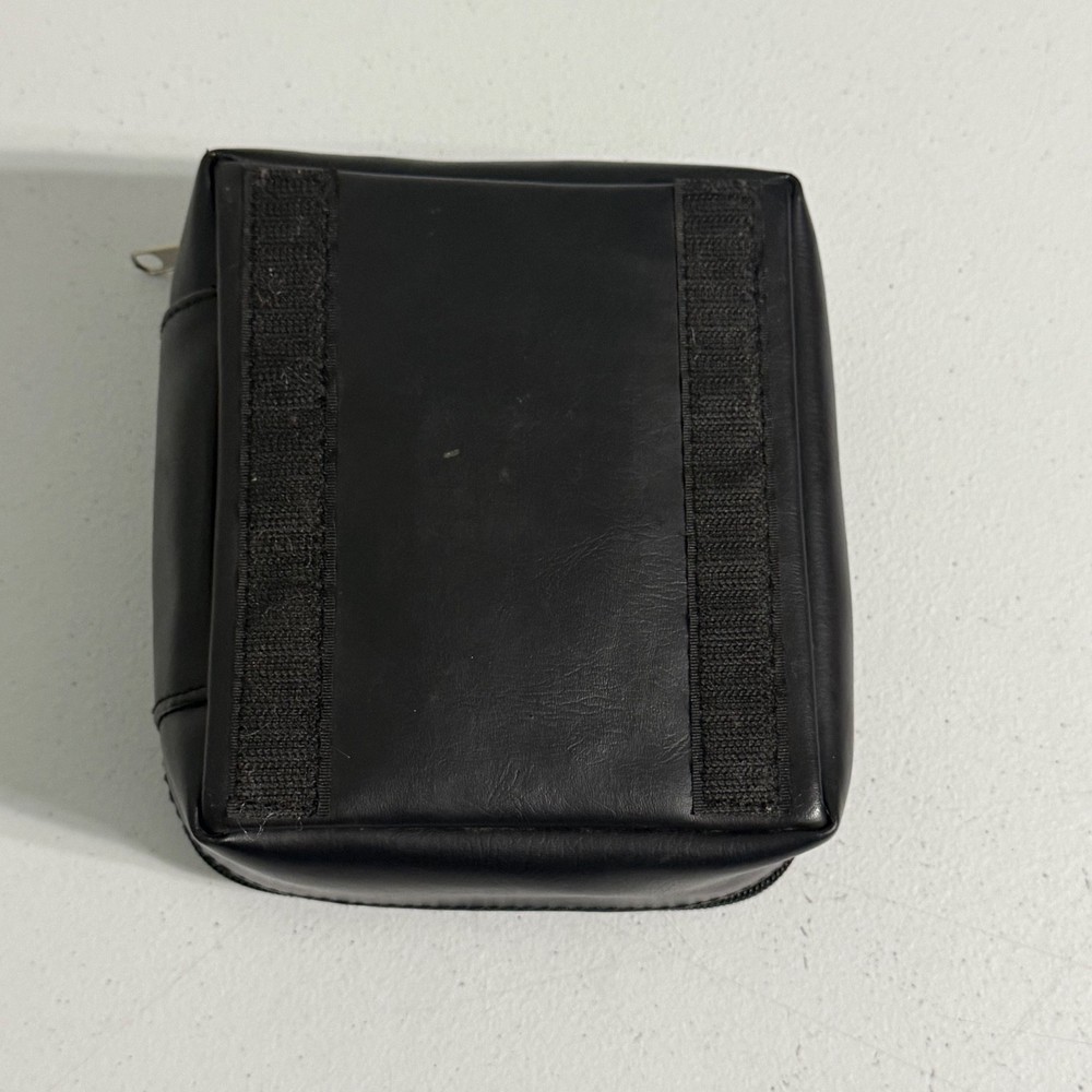 ORIGINAL LEXUS BLACK LEATHER FIRST AID KIT CASE VELCRO