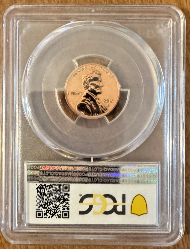 2018 S LINCOLN CENT PCGS REVERSE PR69 RD 50th Anniversary