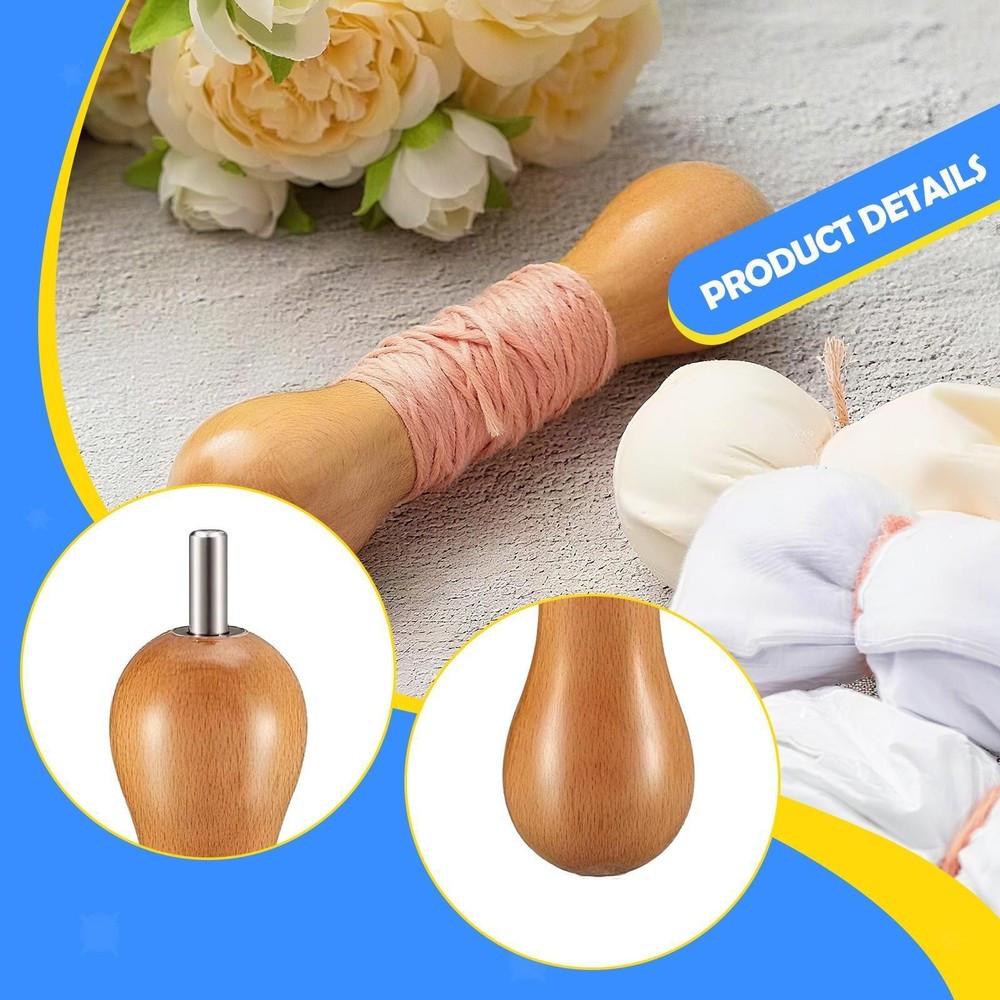 Tie Dye Tool Winding Spool for Beginners Pros Easy to Use Wood Sinew Puller