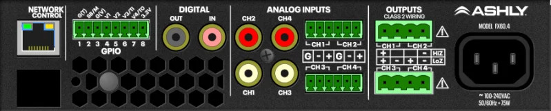 Ashly Fx125.41/2-rack Compact 4-chan Power