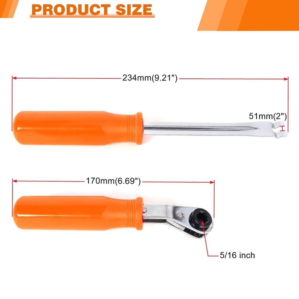 BARTOO 2PCS Automatic Slack Adjuster Tools, 5/16-inch Wrench