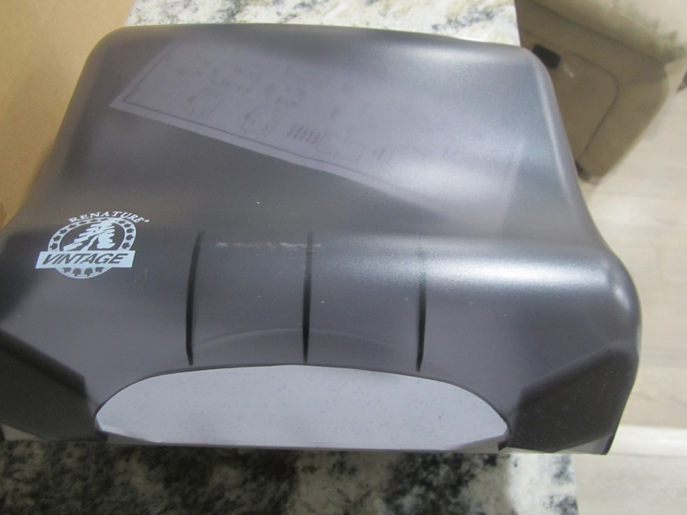 Black Manual Pull-Activated Paper Towel Dispenser