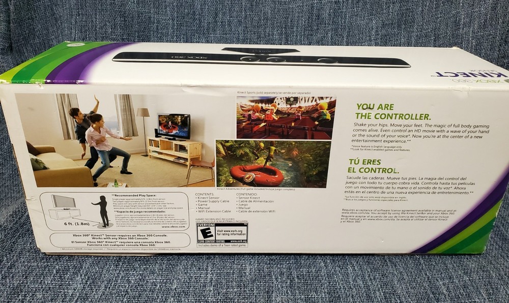 Microsoft Xbox 360 Kinect Motion Sensor Camera Black, Wired