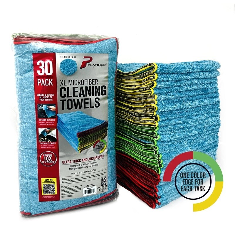 Extra Large Microfiber Towels 30 Pack Multi-Purpose Cleaning Cloths Lint Free US