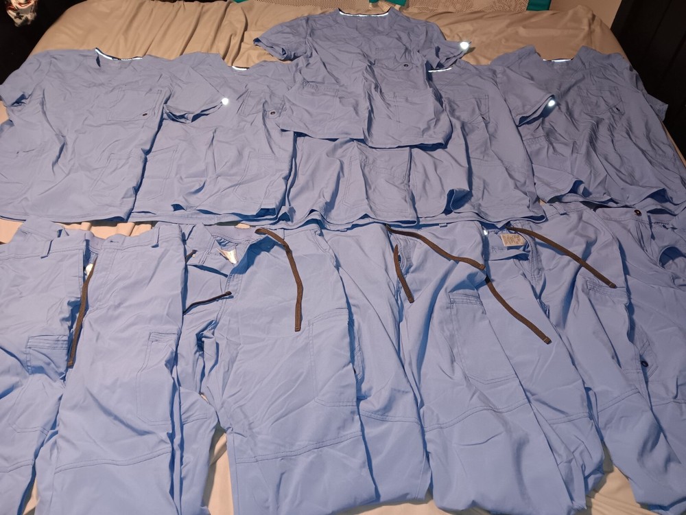 Mens Cherokee Scrub Sets Medium Ceil Blue