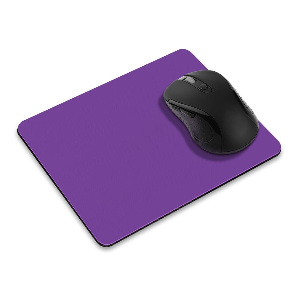 FINCIBO Non-Slip Rectangle Mousepad, Solid Orchid Purple Mouse Pad for Home, ...