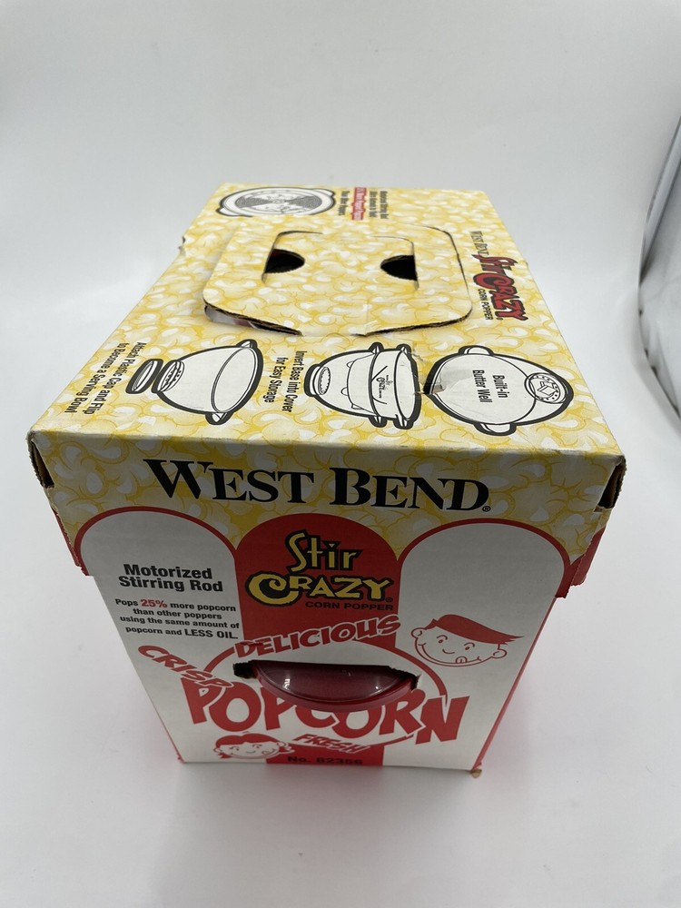 West Bend Stir Crazy centric Popcorn Maker Corn Popper