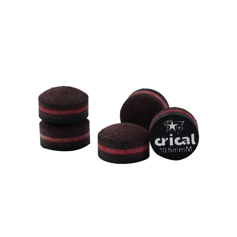 CRICAL Pool Cue Tips 5 Layer Stick (Hardness 10.5mm, H