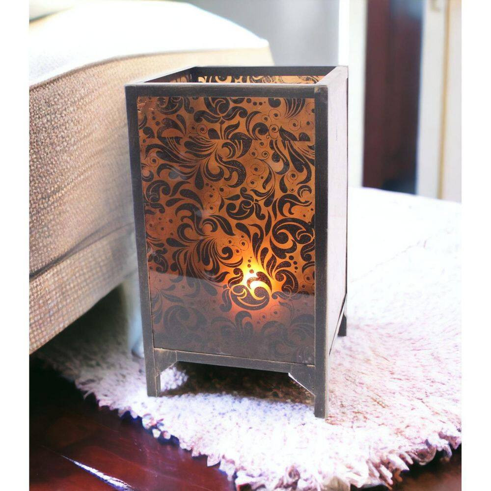 Brown Metal Candle Tray Single-Pack