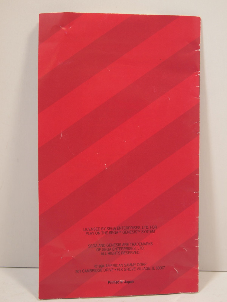 Viewpoint (SEGA Genesis) Authentic MANUAL ONLY