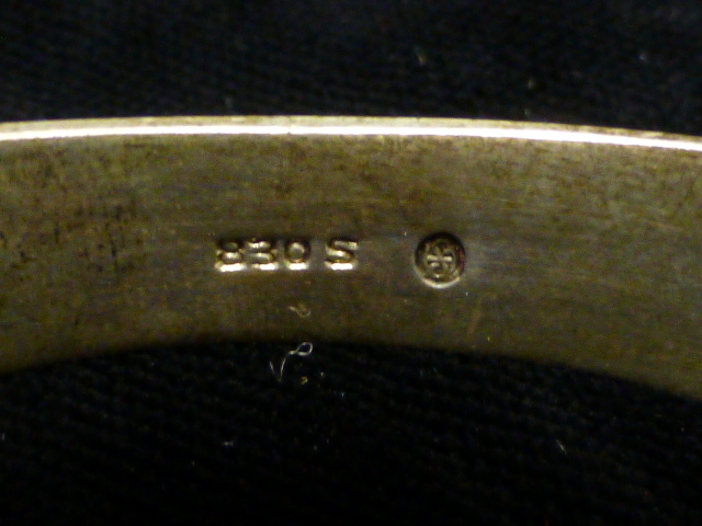 Norwegian 830 Fine Silver Napkin Ring