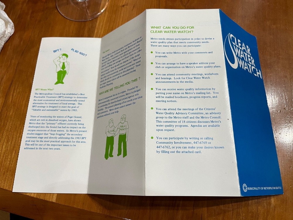 Seattle West Point Treatment Plant Brochures