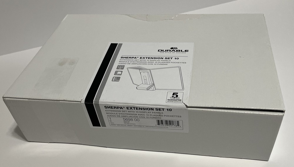 DURABLE SHERPA Extension Set 10 Display Panels New Office Presentation