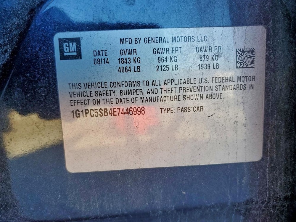 CRUZE 2014 Glove Box 4924864