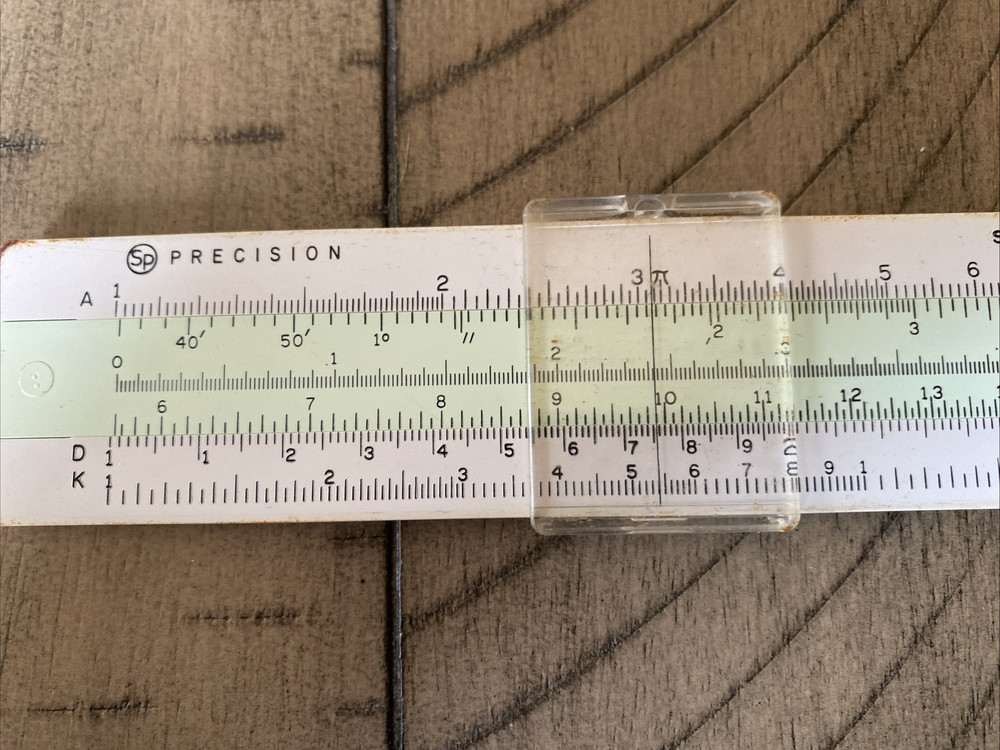 Vintage Precision Sterling Slide Rule