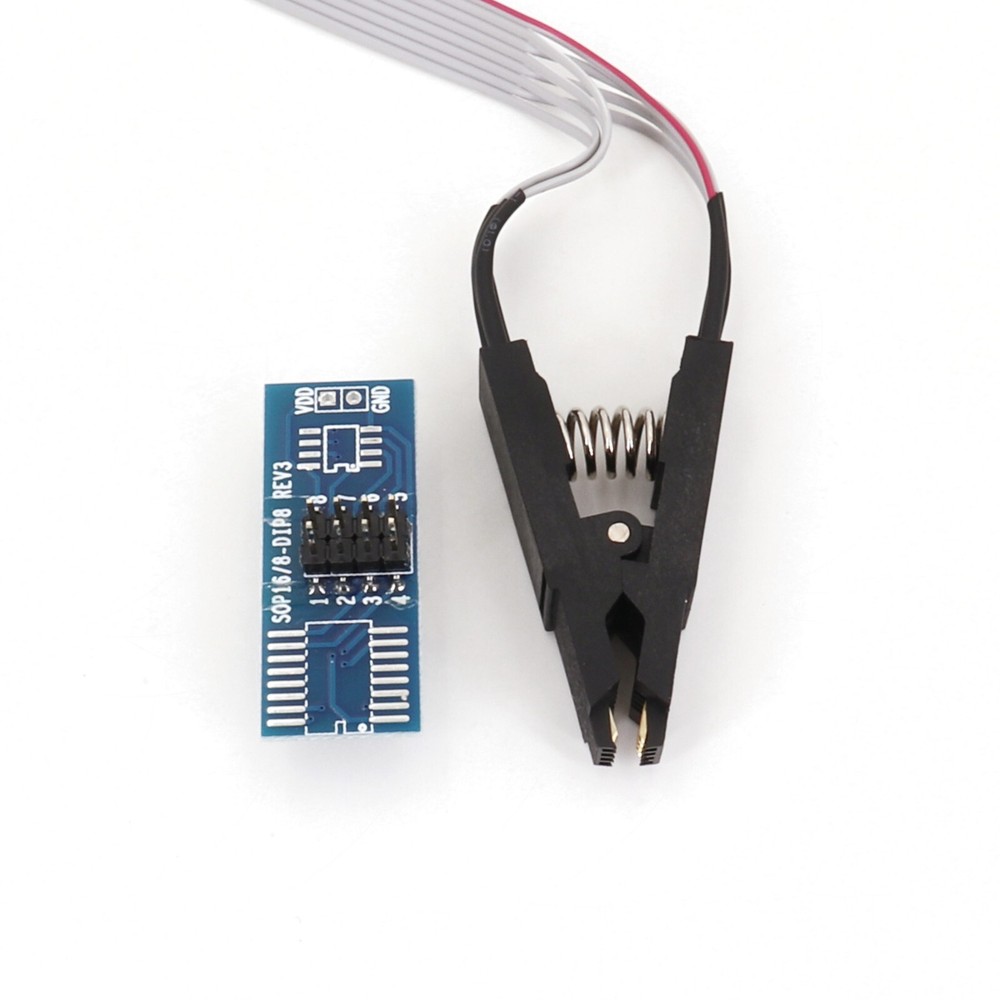 SOP8 SOIC8 Flash Chip IC Test Clip BIOS/24/25/93 Programming Adapter