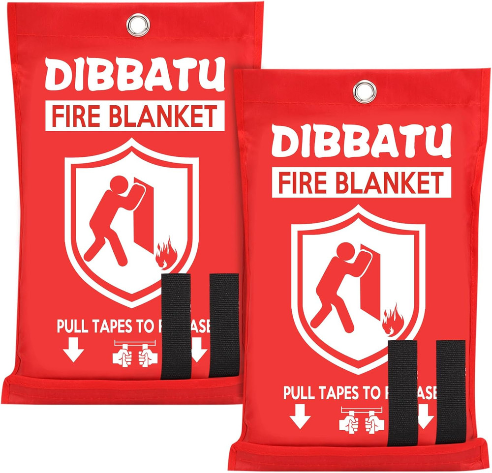 Fire Blanket for Home and Kitchen, Fire Blankets Emergency for Home, Emergenc...